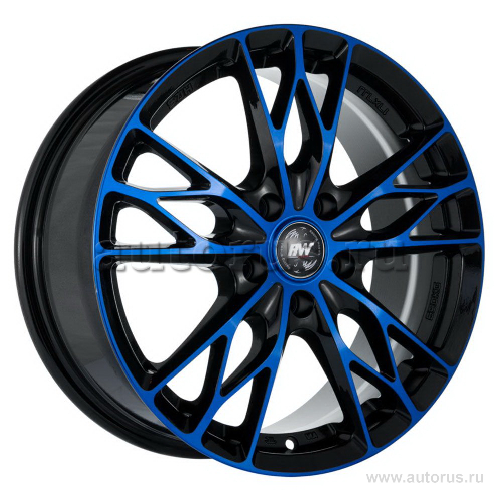 Диск литой R16 7J 5x114.3/67.1 ET35 RACING WHEELS Classic H-487 BK-OBL F/P 86001768899